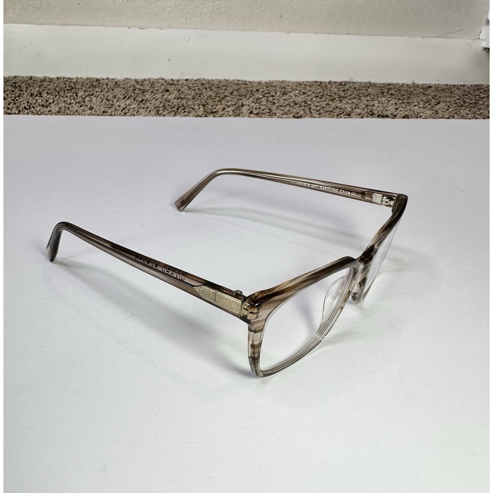 Warby Parker Hughes M 207 Designer Eyeglasses Full Rim Chestnut/Clear 52-17-140
